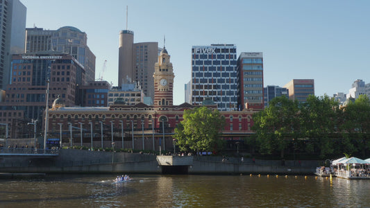 Flinders street station - from the south side across the river HD